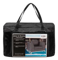 Exotan Beschermhoes Rhodos Fauteuil - Zwart - thumbnail