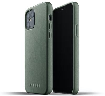 Mujjo Leather Case iPhone 12 / iPhone 12 Pro groen - MUJJO-CL-007-SG