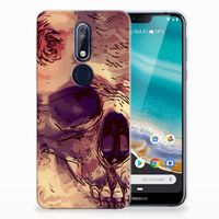 Silicone Back Case Nokia 7.1 Skullhead