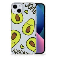 iPhone 15 Plus Telefoonhoesje met Naam Avocado Singing - thumbnail