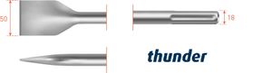 Rotec SDS-MAX Spadebeitel Thunder 50x380mm - 2151215 - 215.1215