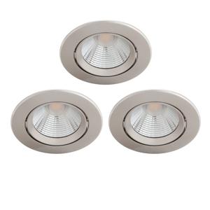 Philips Set van 3 inbouwspots Sparkle nikkel 75601700