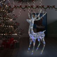 VidaXL Kerstdecoratie rendier 250 LED&apos;s meerkleurig 180 cm acryl - thumbnail