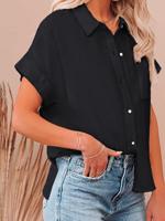 Casual Plain Blouse - thumbnail