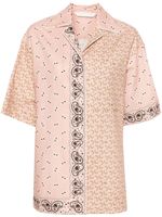 Palm Angels mix-print camp-collar shirt - Rose