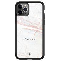 iPhone 11 Pro Max glazen hardcase - C'est la vie