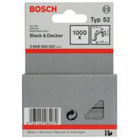 Bosch Accessories 2609200207 Nieten met plat draad Type 52 1000 stuk(s) Afm. (l x b) 12 mm x 12.3 mm