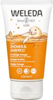 Weleda Kids 2 In 1 Shampoo & Body Wash Blije Sinaasappel, 150 ml