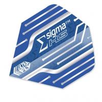 Unicorn UltraFly flights 100 micron Sigma HS Big Wing blauw