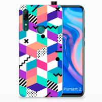 Huawei P Smart Z TPU Hoesje Blokken Kleurrijk