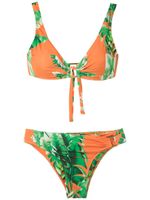 Amir Slama bikini à fleurs - Vert