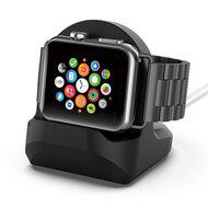 Apple Watch houder voor opladen - Siliconen - Zwart - Geschikt voor Apple watch - thumbnail