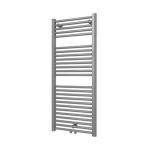 Designradiator Plieger Palmyra 580 Watt Midden- of Zijaansluiting 117,5x50 cm Zilver Metallic