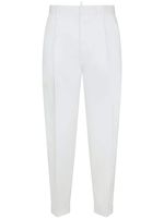 DSQUARED2 pantalon fuselé à design plissé - Blanc - thumbnail