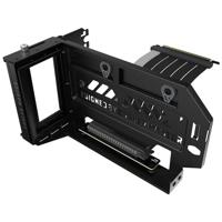 Cooler Master Verticale GPU Houder Kit V3, voor E-ATX/ATX/mATX PC Case & PCI-E 4.0 Apparaten, Verstelbare Modulaire Videokaart Support, Dikke SGCC Stalen Beugel, Incl. 165mm Riser Kabel - Zwart