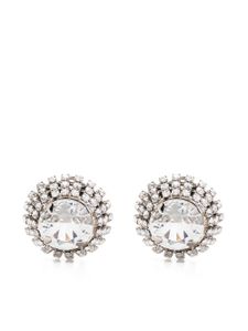 Miu Miu puces d'oreilles serties de cristaux - Argent