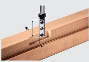 Festool Accessoires Keermes groeffrees HW S12 D16/50 WP - 497454