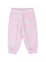 Monnalisa pantalon de jogging à nœud imprimé - Rose