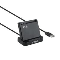 TooQ TQR-220B - externe identiteitskaart (CIE), VISION, USB 2.0; zwart.