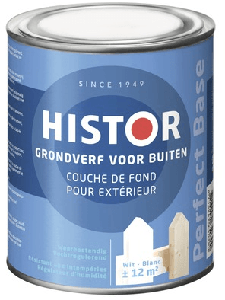 histor perfect base grondverf voor buiten wit 2.5 ltr