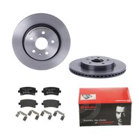 Remmenset, remschijf BREMBO, Remschijftype: Binnen geventileerd, Inbouwplaats: Achteras, u.a. für Saab, Vauxhall, Opel, Chevrolet - thumbnail