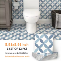 NordicTyle - 12-delige Scandinavische Vloersticker Set