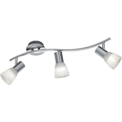 LED Plafondspot - Trion Levino - E14 Fitting - Warm Wit 3000K - 3-lichts - Rechthoek - Mat Nikkel - Aluminium LED Plafondspot - Trion Levino - E14 Fitting - Warm Wit 3000K - 3-lichts - Rechthoek - Mat Nikkel - Aluminium