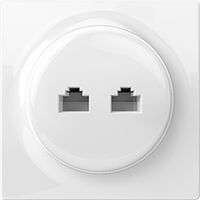 Fibaro Walli N wandcontactdoos 2 x RJ-45 Wit - thumbnail