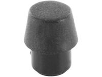 Apparaatvoet Rond, Verschroefbaar Zwart (Ø x h) 9 mm x 10 mm 1 stuk(s)