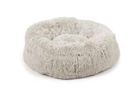 Beeztees Yali, Hondenbed, Pluche, lichtgrijs, Diam. 70 cm