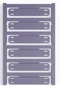 Weidmüller 1051880000 SFX 11/60 MC NE VI Kabelmarkering Montagemethode: Kabelbinder Markeringsvlak: 11 x 60 mm Violet Aantal markeringen: 60 60 stuk(s)