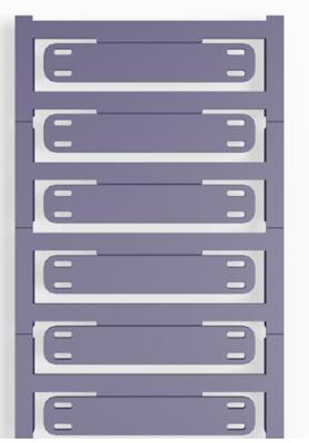 Weidmüller 1051880000 SFX 11/60 MC NE VI Kabelmarkering Montagemethode: Kabelbinder Markeringsvlak: 11 x 60 mm Violet Aantal markeringen: 60 60 stuk(s)