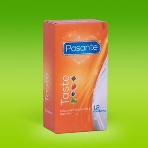 Pasante Taste Coloured & Flavoured Condooms Met Smaak 12 stuks