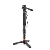 3 Legged Thing Legends Alana Superkit Carbon Fibre Monopod - Reisvriendelijke cameramonopod voor professionele fotografen en videografen (metallic leisteengrijs)