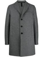 Harris Wharf London manteau en laine vierge à simple boutonnage - Gris - thumbnail