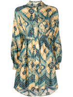 Ulla Johnson robe-chemise Jude imprimée - Bleu