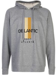 Delantic sweat à capuche à logo - Gris