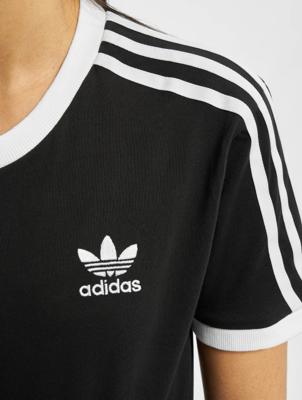 adidas Originals / t-shirt 3 Stripes in zwart adidas Originals / t-shirt 3 Stripes in zwart