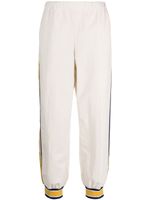 Gucci stripe-detail elasticated track pants - Tons neutres