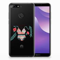 Huawei Y6 (2018) Telefoonhoesje met Naam Boho Summer