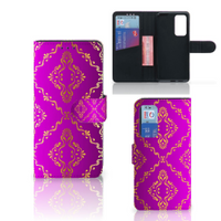 Wallet Case Huawei P40 Barok Roze - thumbnail