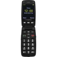 Primo by DORO 406 Senioren clamshell telefoon Met laadstation, SOS-knop Zwart