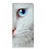 OPPO Reno8 T 5G Hoesje maken Witte Kat - thumbnail