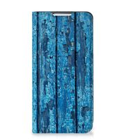 Samsung Galaxy S22 Book Wallet Case Wood Blue - thumbnail