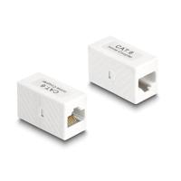 Delock adaptor RJ45 female to RJ45 female Cat.6 UTP white