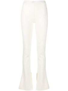 Off-White legging Sleek à chevilles fendues - Blanc