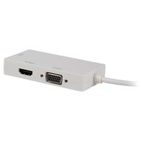 Valueline VLMP37465W0.20 kabeladapter/verloopstukje Mini DisplayPort DVI, VGA, HDMI Wit - thumbnail