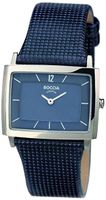 Horlogeband Boccia 3203-01 Leder Blauw 24mm - thumbnail