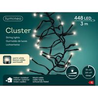 Clusterverlichting warm wit buiten 448 lampjes 300 cm inclusief timer en dimmer   - - thumbnail