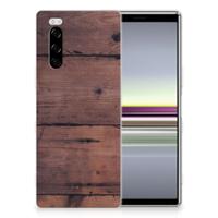 Sony Xperia 5 Bumper Hoesje Old Wood